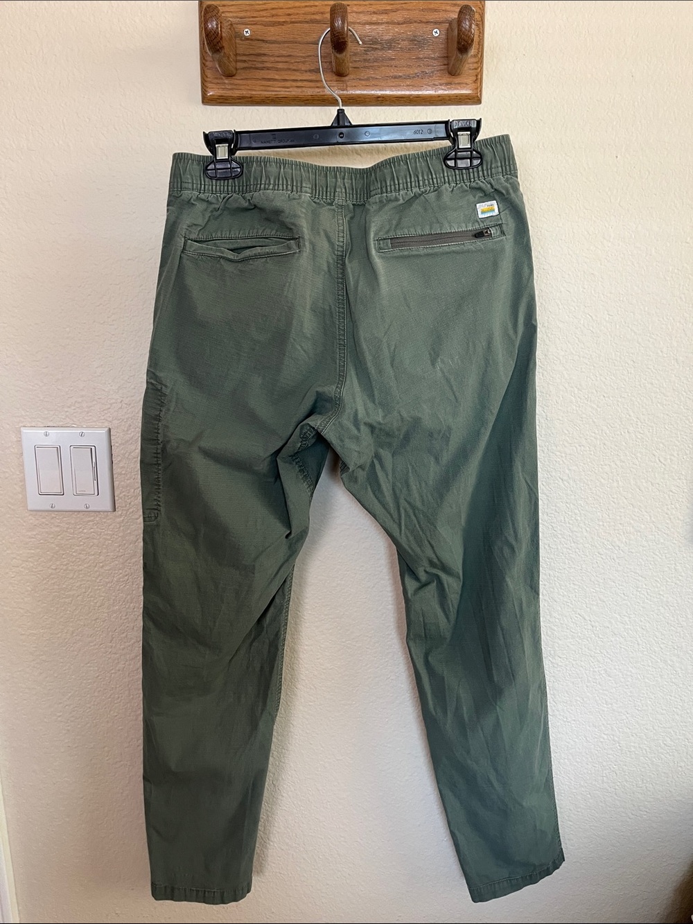 Vuori Ripstop Climber Pants Olive Green Army Cargo Hiking Women’s Medium - Picture 2 of 14
